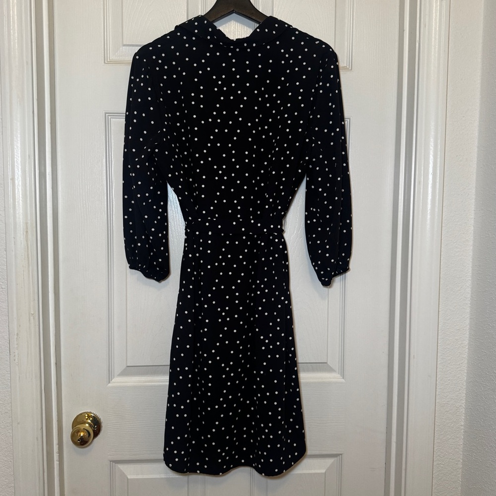 The Limited | Women’s Petite Black and White Polka Dot Dress Size PL - Picture 3 of 8